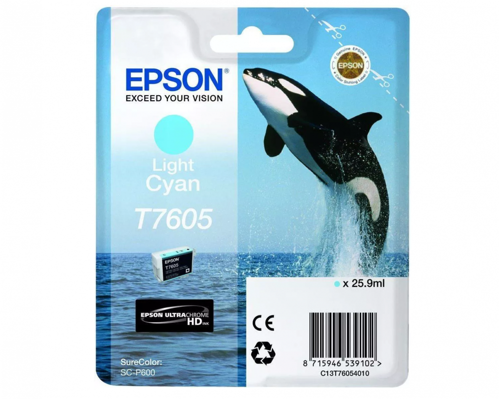 Epson Tusz SC-P600, T7605 Light Cyan 25.9ml