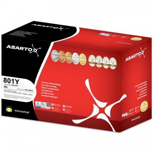 Toner Asarto do Oki C801/C821 | yellow