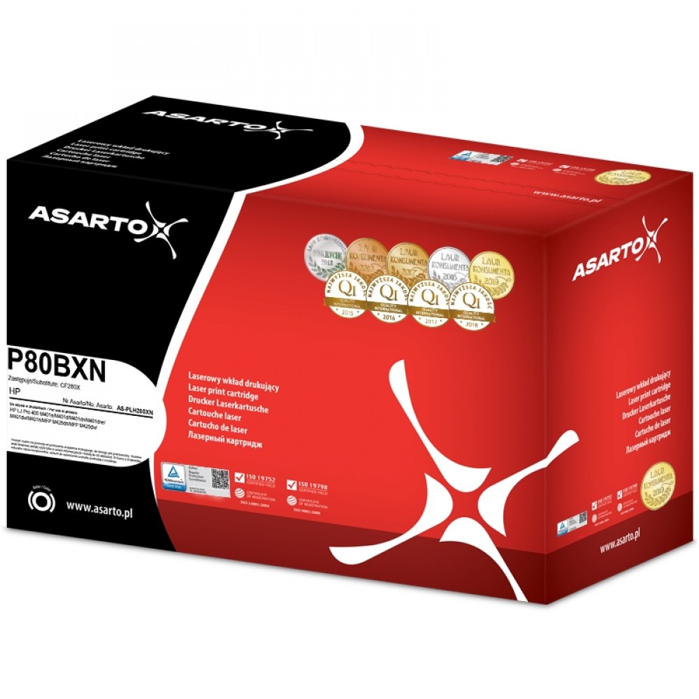 Toner Asarto Premium do HP 80X I LJ M401 | black