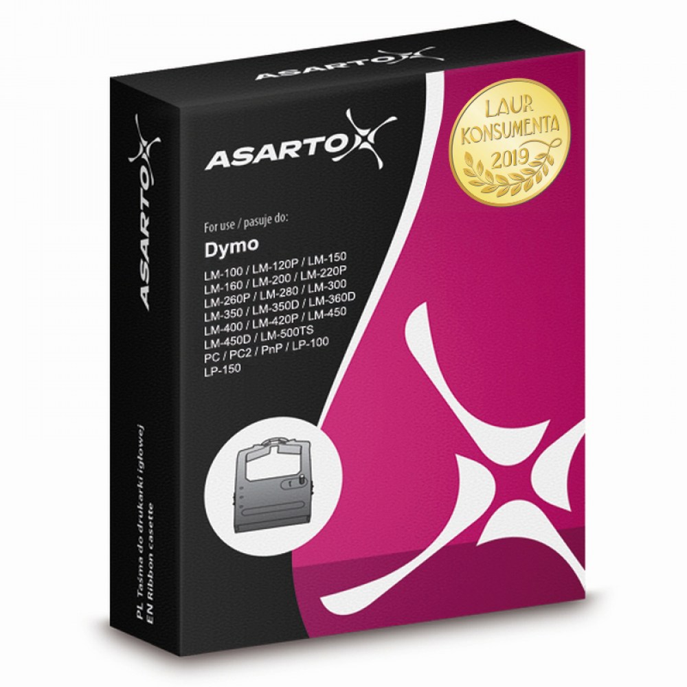 Taśma Asarto do DYMO 40913 D9 LabelManager black