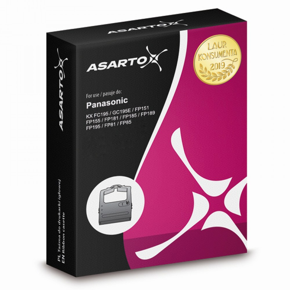 Taśma Asarto do Panasonic KX-FA82/KX-FA88 | 1 rolka | black